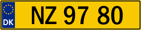 Trailer License Plate